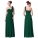 Великолепное зеленое платье на одно плечо