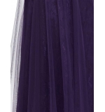 Фиолетовое многослойное платье с кружевом и фатином