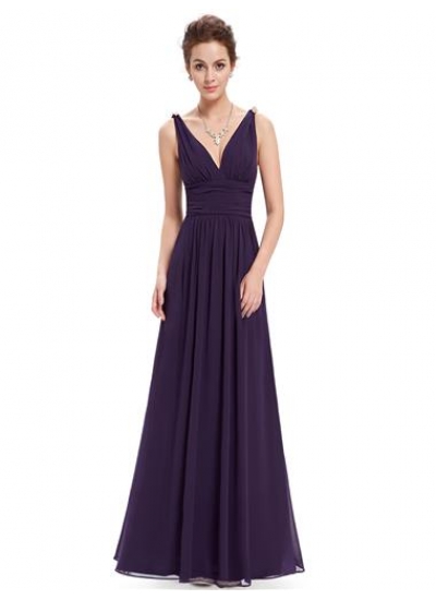 Элегантное фиолетовое платье в греческом стиле