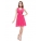 Элегантное розовое платье с V-образным вырезом