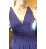 Элегантное фиолетовое платье в греческом стиле