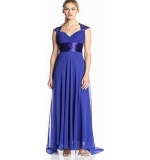 Нежное голубое вечернее платье с блестками