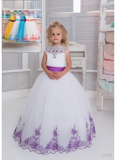 Королевское детское платье с пышной юбкой