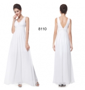 Элегантное шифоновое платье -белое