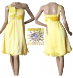 коктейльное платье желтое